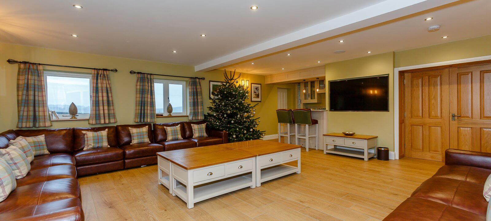 Christmas tree in lounge