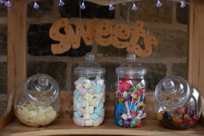 Sweets in glass jars