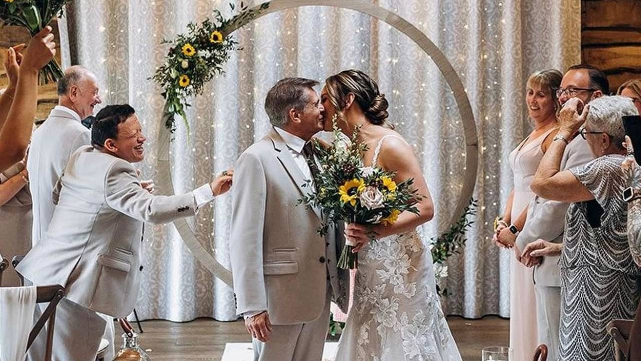 A floral hoop